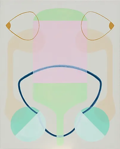 Excerpta II – im rein potentiellen Zustand befindlich, Acryl & Ölpastell auf Leinwand, 180x145cm, 2025